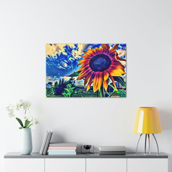 Purple Prairie Sunflower on Canvas