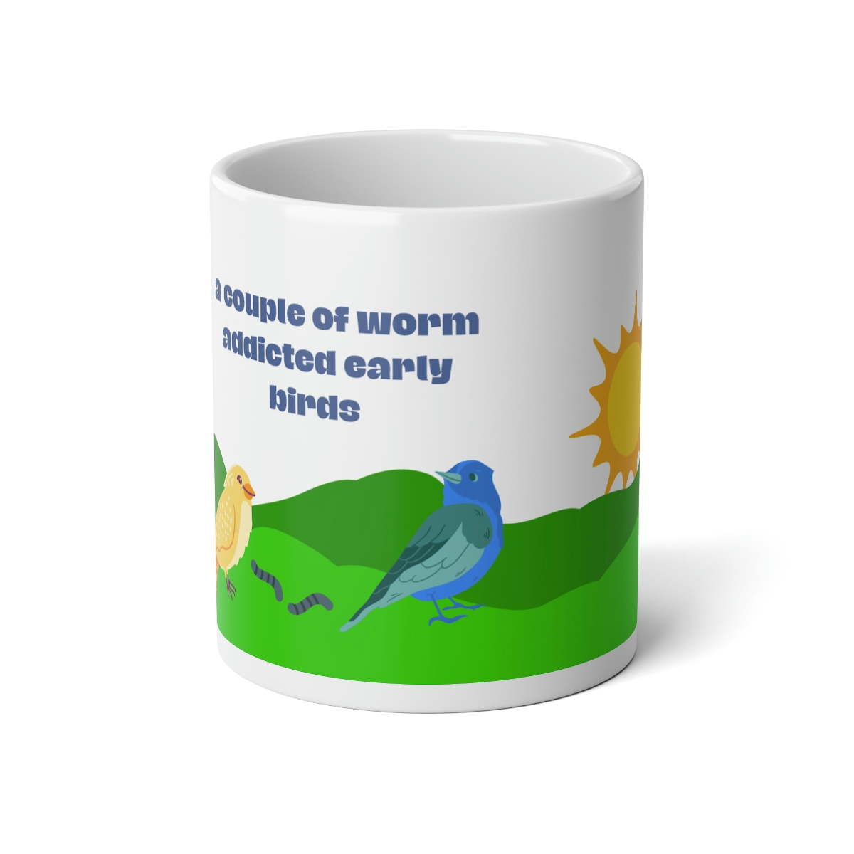 Worm Addicted Early Birds 20oz Jumbo Mug