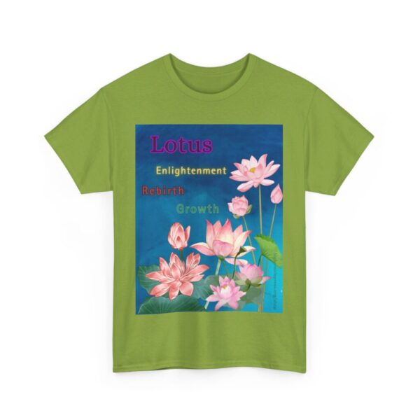 Lotus: Enlightenment, Rebirth, Growth Unisex Heavy Cotton Tee