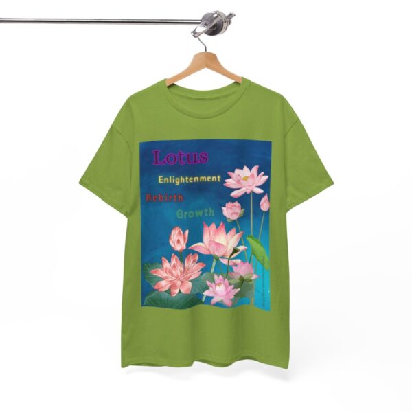 Lotus: Enlightenment, Rebirth, Growth Unisex Heavy Cotton Tee