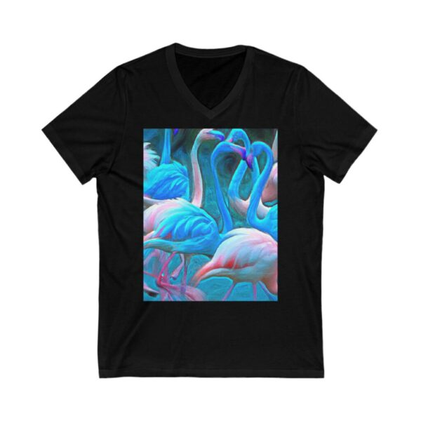 Turning Blue Flamingo T-shirt in black